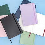 PAPERAGE Lined Journal Notebook, (Sage Green), 160 Pages, Medium 5.6 in x 8 in - 100 GSM Thick Paper – Hardcover Journaling Notebook for Work, School & Note Taking