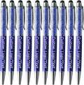 Yucold Customized Pens with Name/Logo - Touch Screen Stylus Ballpoint Pen, Perfect for Weddings, Business & Personalized Gifts (Royal blue,200)