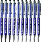 Yucold Customized Pens with Name/Logo - Touch Screen Stylus Ballpoint Pen, Perfect for Weddings, Business & Personalized Gifts (Royal blue,10)