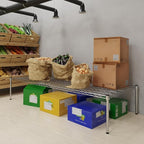 Regal Altair 30''W x 72''L x 14''H Chrome Plated Wire Dunnage Rack | Off The Floor Storage