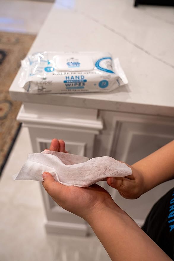 Juniper CLEAN Hand Sanitizing Wipes, 432 Count Soft Flow (Pack of 6)