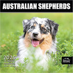 MICASA PRESS Australian Shepherds Aussies 2026 Wall Calendar 12 Month | 12" x 24" Open | Thick & Sturdy Paper | Holiday Gift | Cute Puppy Dog Calendar 2026