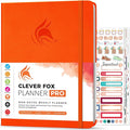 Clever Fox Planner PRO – Weekly & Monthly Life Planner to Increase Productivity, Time Management and Hit Your Goals, 8.5x11″ (Orange)