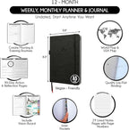Life & Goal Planner – Undated Daily, Weekly & Monthly Organizer with Habit Tracker, Time Management Tools, and Productivity Journal for Personal Growth and Success
