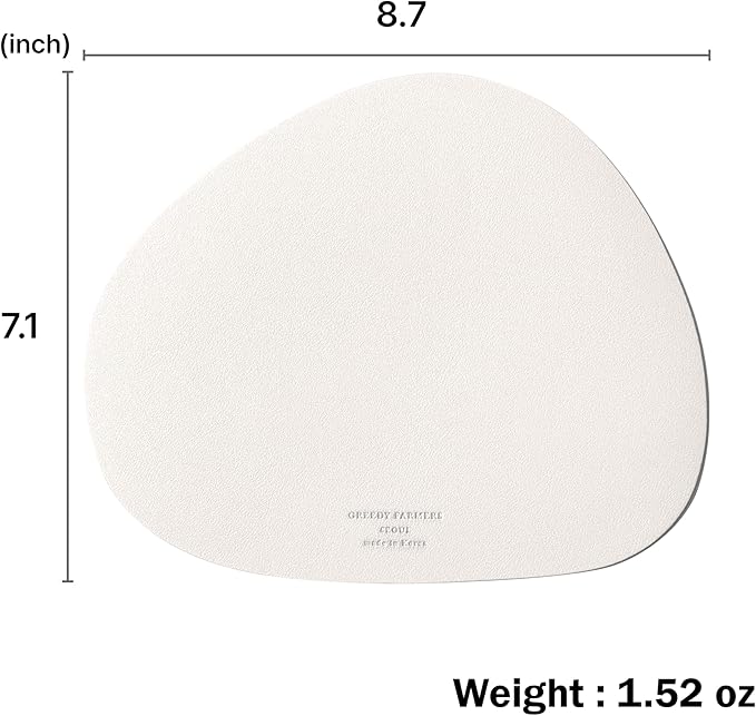 GREEDY FARMERS Mouse pad, Non-Slip Washable Waterproof Computer Mouse pad (Vanilla Cream)