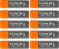 Bild Premium 1200 leads of 0.5mm 2B Mechanical Pencil Lead Refills (2B Mega, 0.5 mm)