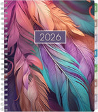 Essential PRO 2026 Daily, Weekly & Monthly Planner, 8.5"x11": 14 Months (Nov 2025 - Dec 2026) Monthly Tabs,Daily Tracking,Notes Pages,Storage Pocket,Bookmark w Sticky Notes (Pastel Peacock)