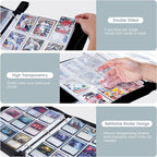 ProCase Trading Card Album with Window, 900 Pockets, Card Binder for Trading Cards, MTG, TCG, Baseball Cards, Football Cards Storage, Yellow