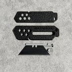 XHM Awesome Small Box Cutter Retractable Blade Ultility Knife, For Artwork, Cardboard Cutting, Package/Letter Opening, Home, Office & EDC Use, Pack of 3 (BLACK)