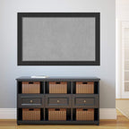 Amanti Art Black Framed Magnetic Board 29x45 Large Vision Board for use with Magnets, 100% Metal Sheet to Display Items as Office Decor or for Home Organization in mudroom, Kitchen or Kids Room