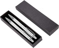 ExpressDesigns™ - Personalized Pens Gift Set - 2 Pack of Soft Touch Metal Pens w/gift box - Luxury Ballpoint Pen Custom Engraved with Name or Message (White)