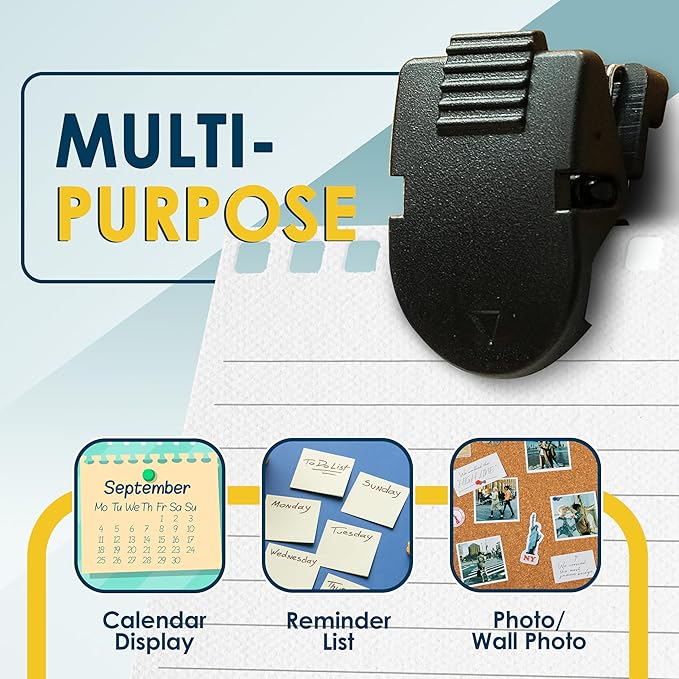 KuanStore 50 Pcs Cubicle Clips for Fabric Panels – Strong Hold Office Partition Hooks for Notes, Photos – Workspace Organization Accessories