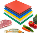 CMI Commercial Grade Cutting Board for Kitchens,Plastic Chopping Board, 18 x 24 x 1/2 Inch, Multi-Color 6 of Pack Set,NSF Certified,for Vegetable Meat or Cheese