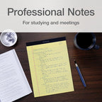 Oxford Premium Legal Pads, 12 Pack, Premium Note Pads, 50 Legal Rule 8.5" x 11" Sheets, Canary Yellow Paper with Firm Back, Professional Legal and Office Notepads