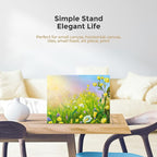 TR-LIFE Plate Display Stand - 4.5 Inch Holder + Metal Frame for Picture, Decorative Plate, Photo Easel, Tabletop Art (Gold 2 Pack)