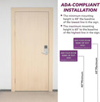 ADA CENTRAL SIGNS - 9" X6" Personalized Custom Sign - ADA Compliant Tactile Graphics Grade 2 Braille Text Acrylic Wall Signs - Add Your Room Name Text Sign for Home School Office Business Workplace