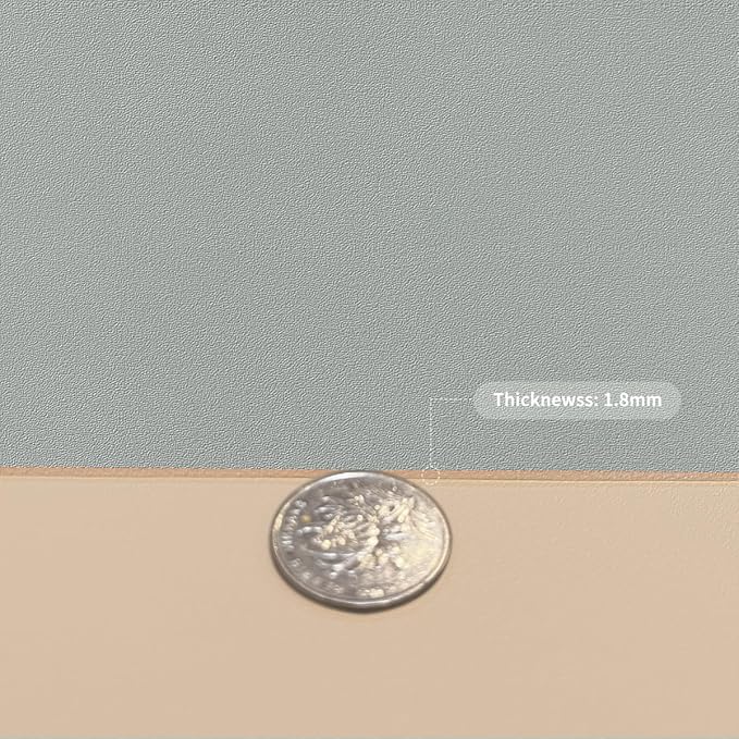 Zinkooat Desk Pad Mat - 14x48 Inch Waterproof Easy to Clean Can Conceal Flaws Protector The Table Top from Scratches Used for Coffee Table Office Table Dresser(Light Brown+Gray 14x48)