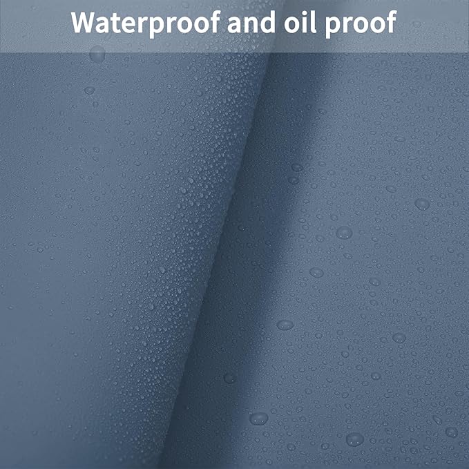 Zinkooat Leather Table Cover,1.8mm Thick,24x48 Inch Desk Cover,Large Desk Mat,Table Protector,Table Cover Protector,Coffee Table Protector,Table Protector Mat(Grayish Blue+Dark Green,24x48)
