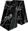Ottimo Premium Polished Stone Marble 6" Book Ends for Bookshelf Decor, Home, Office or Kitchen Shelves. Heavy, Triangular, and Decorative Book Stopper with Anti-Slip Pads (Black Ice)