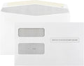 500 1099 MISC Tax Envelopes, Designed for 1099 income Misc, 1099-R, DIV, INT Tax Forms For Quickbooks or Tax Software, Double-Window Security Envelope 5 5/8 x 9, Gummed Seal, Box of 500 Envelopes