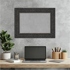 Amanti Art Black Framed Magnetic Board 17x23 Small Vision Board for use with Magnets, 100% Metal Sheet to Display Items as Office Decor or for Home Organization in mudroom, Kitchen or Kids Room