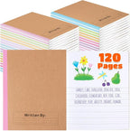 Henoyso 20 Pcs 120 Pages Primary Composition Notebooks K-2, Primary Journal Grades K-2, Writing Journal Practice Notebook for Kids in Preschool, Kindergarten, Back to School Supplies (Macaron)