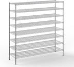 Regal Altair 21" Deep x 72" Wide x 74" Height Wire Shelving Kit | 8-Tier | NSF Commercial Storage Rack Unit