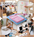 Firbon 12" Guillotine Paper Cutter, Heavy Duty 30-Sheet Capacity Trimmer for Cardstock, Photos, Scrapbooking, Office, Classroom, Studio (Pink)