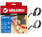 VELCRO Brand 150 Pack Reusable Cable Ties, 8". Valentine Gifts for Tech Lovers. Cord Organizer & Wire Management. Replace Zip Ties, Reduce Waste