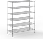 Regal Altair 24" Deep x 60" Wide x 74" Height Wire Shelving Kit | 6-Tier | NSF Commercial Storage Rack Unit