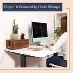 Large Cable Management Box - Cable Organizer Box and Power Strip Box for Electrical Cord Management - Hide Desk Cord and Floor Cables - Wire Storage and Organization for Cords
