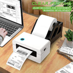MFLABEL 4x6 Direct Thermal Shipping Labels - 20 Rolls of 450 Labels/Roll, Compatible with Zebra 2844/ZP450/ZP500/ZP505, USPS/FedEx/UPS/Amazon Shipping, Smudge-Resistant & Permanent Adhesive