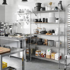 Regal Altair 18" Deep x 48" Wide x 74" Height Wire Shelving Kit | 5-Tier | NSF Commercial Storage Rack Unit