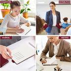 feela 15 Pack Pocket Small Notebooks Bulk, Mini Cute Notepads Hardcover College Ruled Lined Journals with Pen Holder for School Business Memos, with 15 Black Pens, 3.5”x 5.5”, A6, Wine