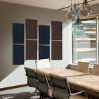 UMIACOUSTICS 4 PCS Acoustic Panels with Hanging Hardware, 2” Thick Fiberglass Sound Proof Panels for Studios, Office, Home Theater Ceiling or Wall- Navy Blue