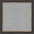 Amanti Art Black Framed Magnetic Board 29x29 Medium Vision Board for use with Magnets, 100% Metal Sheet to Display Items as Office Decor or for Home Organization in mudroom, Kitchen or Kids Room