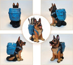 Photour Cute Dog Pen Holder for Desk, Pencil Holder, Creative Desktop Pen Organizer Pencil Cups, Unique Desk Accessories Decor for Home Office School, German Shepherd Gifts for Dog Lovers