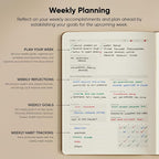 Dated, 2026 Planner, 8.5" x 11" - The Productivity Planner to Achieve Your 2026 Goals - Planner 2026-2027 by PRODUCTIVITY STORE (A4, BROWN)