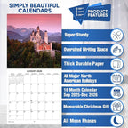 2026 Wonders of the World Landscapes Monthly Wall Calendar | Travel Calendar 2025-2026