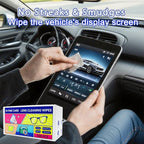 Pre-Moistened Lens Cleaning Wipes, Cleaning Wipes for Glasses, Computer & Laptops Screens, Smart Phones, Optical Lens, Goggles, and Watch Screen l Quick-Dry and Scratch-Free (Black)