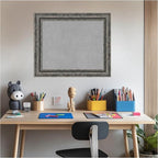 Amanti Art Black Framed Magnetic Board 20x24 Small Vision Board for use with Magnets, 100% Metal Sheet to Display Items as Office Decor or for Home Organization in mudroom, Kitchen or Kids Room
