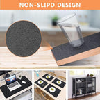 WochiTV Shelf Liner for Cabinets, Drawer Non Adhesive Non Slip Foam Mat for Kitchen, Pantry, Bathroom, Cupboard, Garage, Closet, Shelves, Drawer, Tool Box, Black 13.78 x 157.5 inches