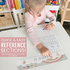 Desk Name Tags for Classroom – 36 Student Name Plates for Classroom Kindergarten, Preschool, 1st, 2nd & 3rd Grade, 14.5 x 4in Teacher Nameplates for Student Desks, Boho Nametags