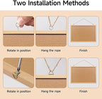Yunihome Cork Bulletin Board, 36x24 Inches Hanging Cork Board Wooden Framed with Pins for Wall, Dorm Room, Office, Home Decor – Natural Cork & Black Frame
