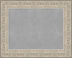 Amanti Art Silver Framed Magnetic Board 25x31 Medium Vision Board for use with Magnets, 100% Metal Sheet to Display Items as Office Decor or for Home Organization in mudroom, Kitchen or Kids Room