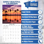 2026 Beaches Monthly Wall Calendar | Tropical Beaches Travel Calendar 2025-2026