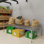Regal Altair 30''W x 60''L x 14''H Chrome Plated Wire Dunnage Rack | Off The Floor Storage