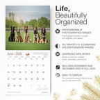 RED EMBER Belgian Shepherds 2026 Wall Calendar 12 Month | 12" x 24" Open | Thick & Sturdy Paper | Holiday Gift | Cute Puppy Dog Calendar 2026