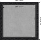 Amanti Art Black Framed Magnetic Board 28x28 Medium Vision Board for use with Magnets, 100% Metal Sheet to Display Items as Office Decor or for Home Organization in mudroom, Kitchen or Kids Room