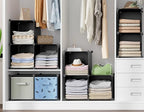 6-Cube Storage Organizer, Closet Organizer Storage Cabinet Shelf Bookcase Bookshelf with Metal Hammer, Storage Cubes Organizer Cabinet for Kids, Closet, Bedroom, Bathroom(11.8x11.8x11.8 inch)Black